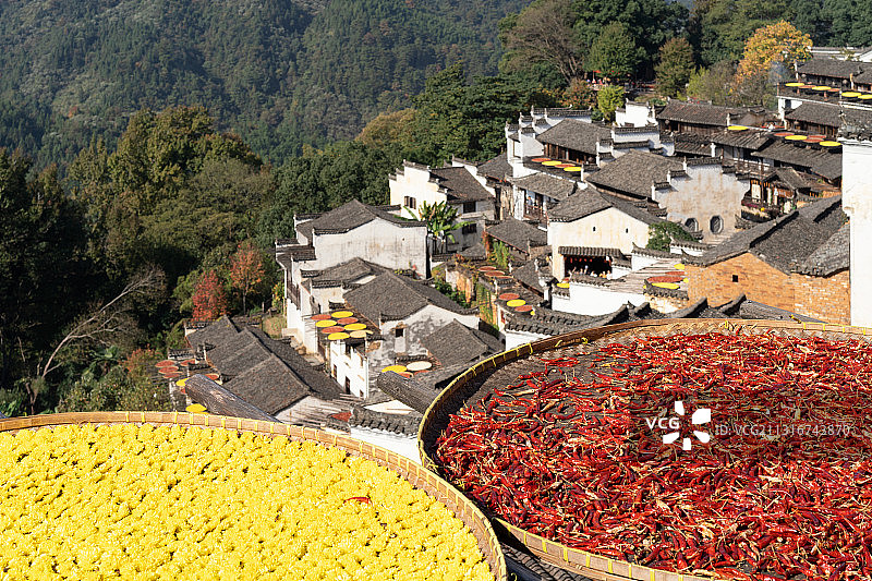 江西婺源篁岭秋天图片素材