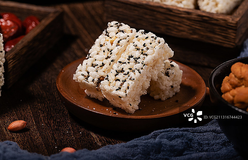 重庆传统小吃江津米花糖图片素材