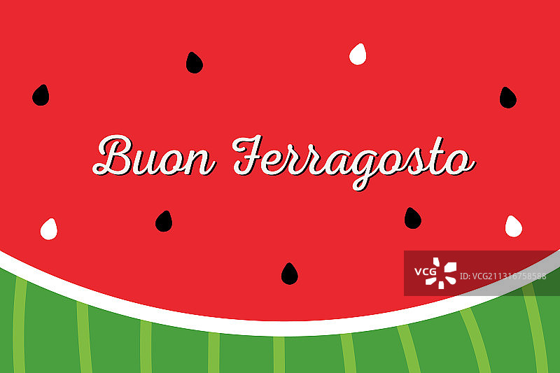 费拉戈斯托节西瓜贺卡banner图片素材