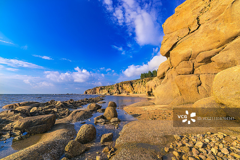 辽宁团山国家级海洋公园的海边图片素材