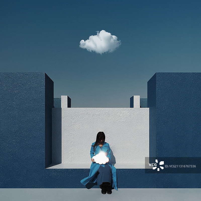 蓝色梦境图片素材