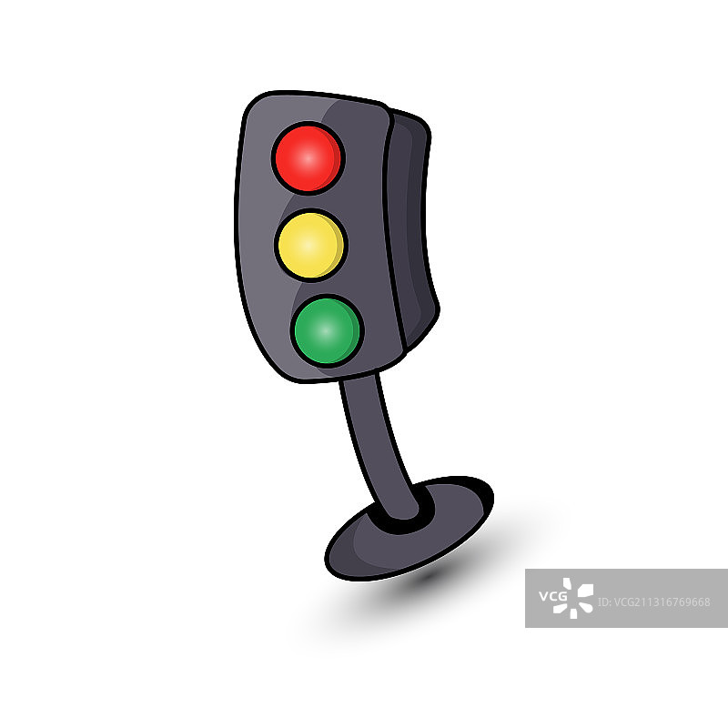交通灯卡通人物设计模板图片素材