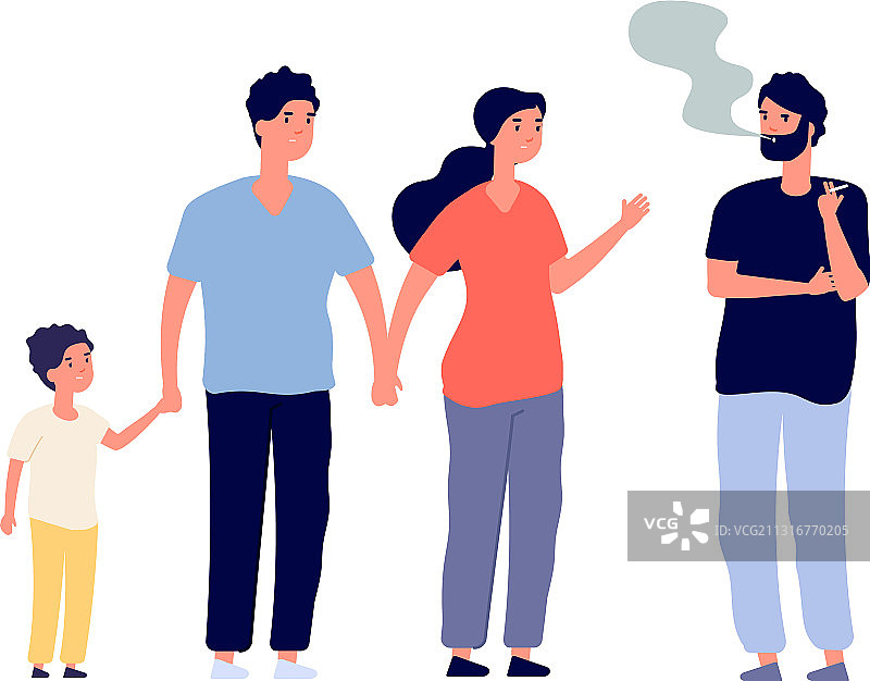 在公共场所吸烟的男子图片素材