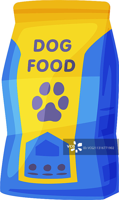 宠物狗粮包装干罐头食品袋图片素材