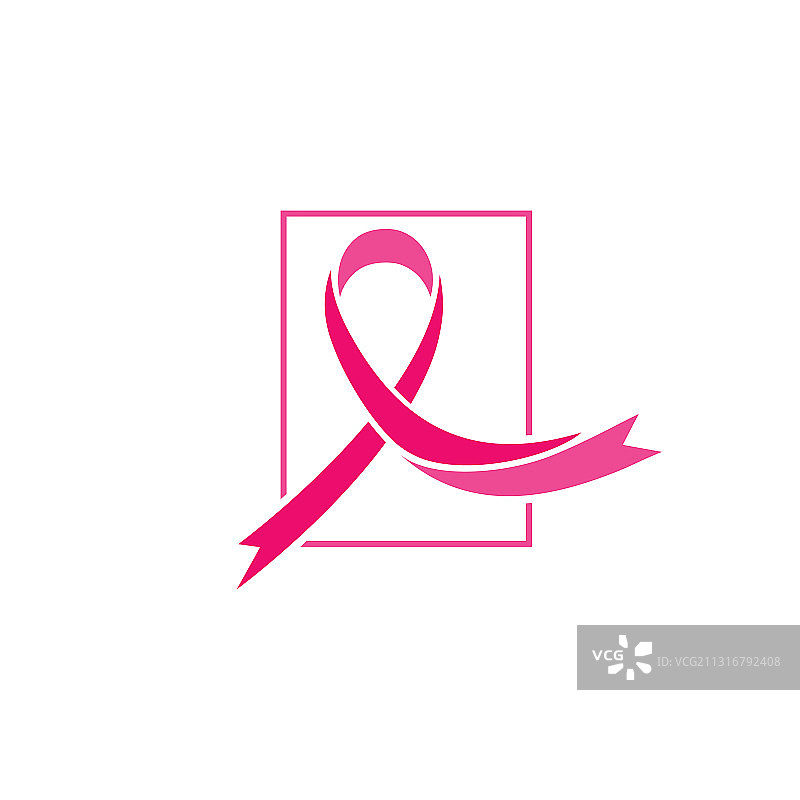 粉红丝带乳腺癌图标图片素材