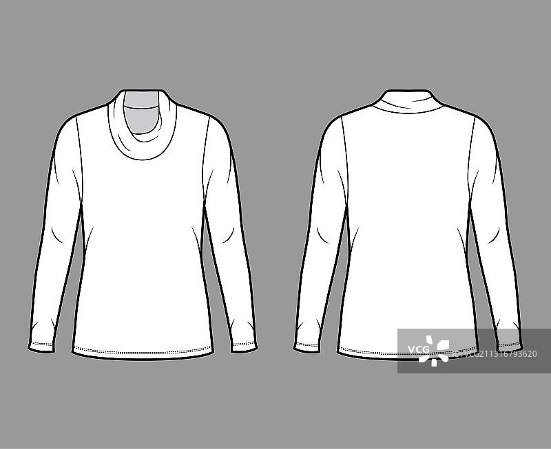 高领针织套头衫技术时尚图片素材