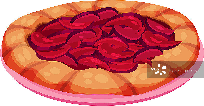 水果馅自制甜馅饼图片素材