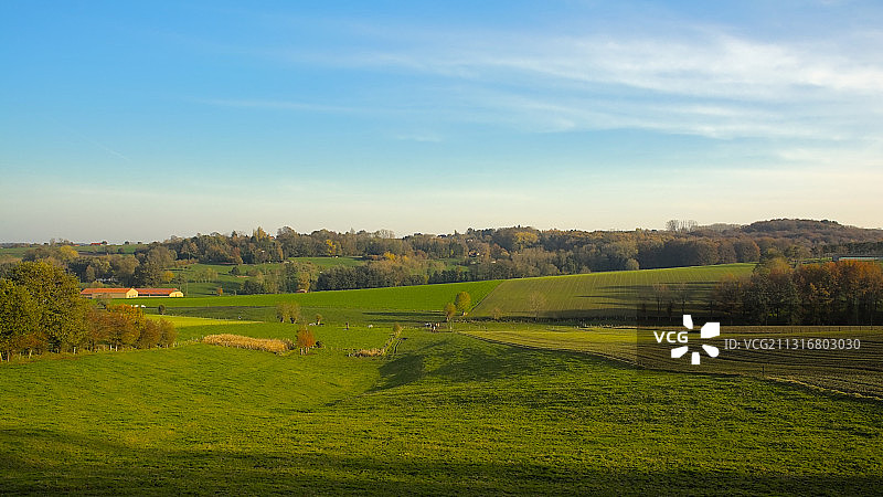 比利时奥德纳尔德的田野风光图片素材