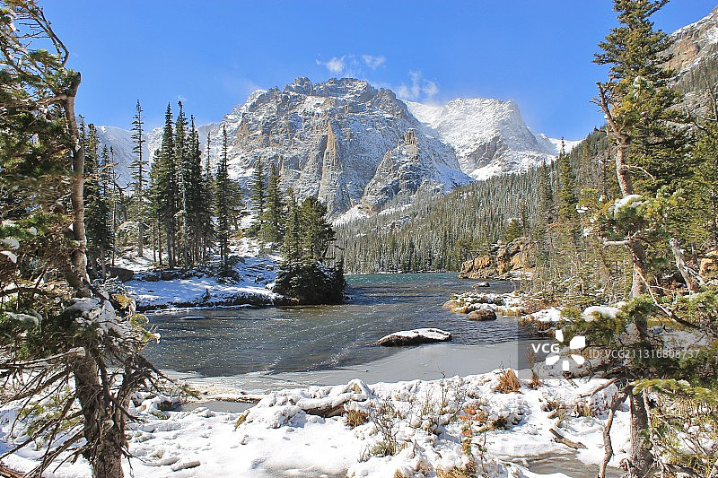 科罗拉多州雪山风光图片素材