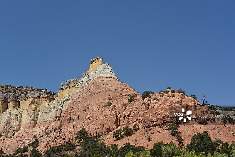 美国新墨西哥州卡森国家森林：岩层仰视角度图片素材