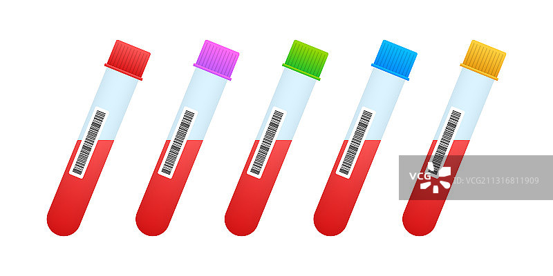 带长阴影血检试管的试管图标图片素材