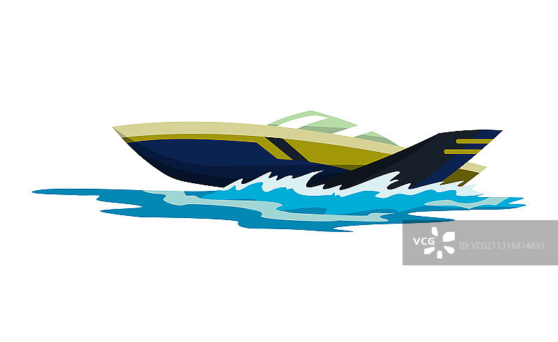 海上或河上速度摩托艇运动载具图片素材