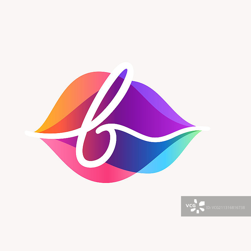 字母B透明声波logo图片素材