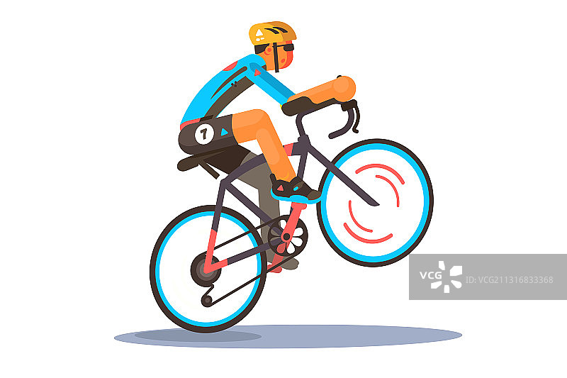 男子骑运动自行车图片素材