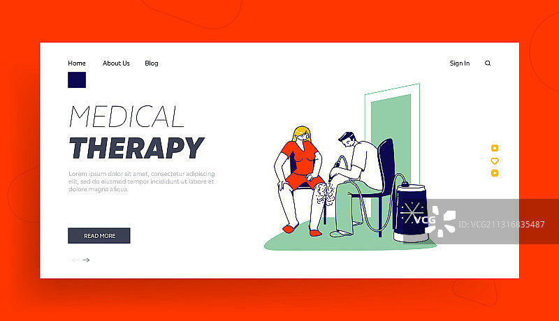 女性接受冷冻疗法图片素材