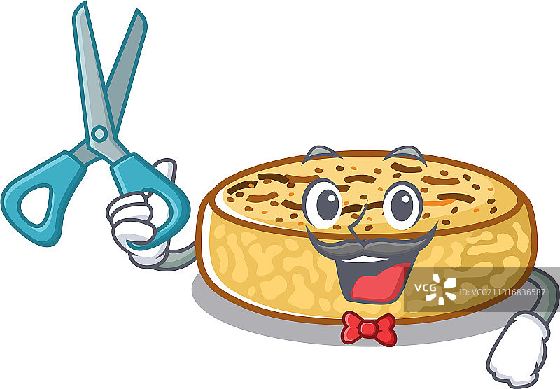 卡通人物运动理发师图片素材