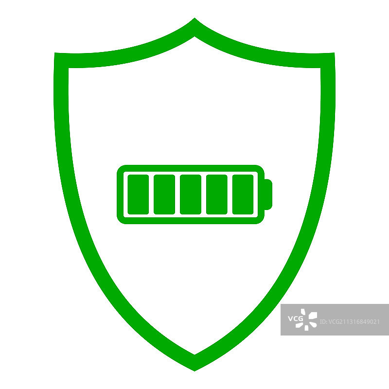 电池与盾牌图片素材