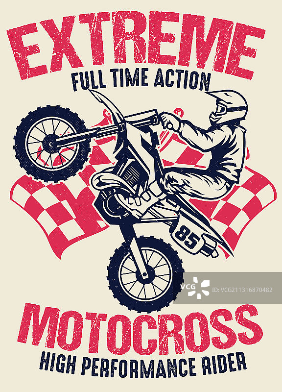 复古摩托车T恤设计图片素材