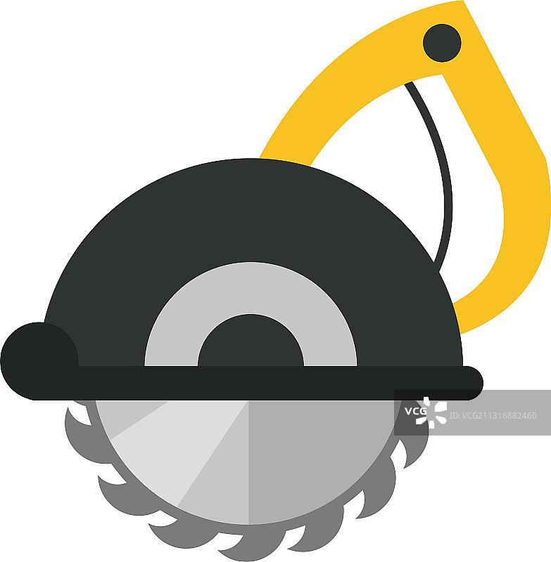 扁平风格电锯工具图标图片素材