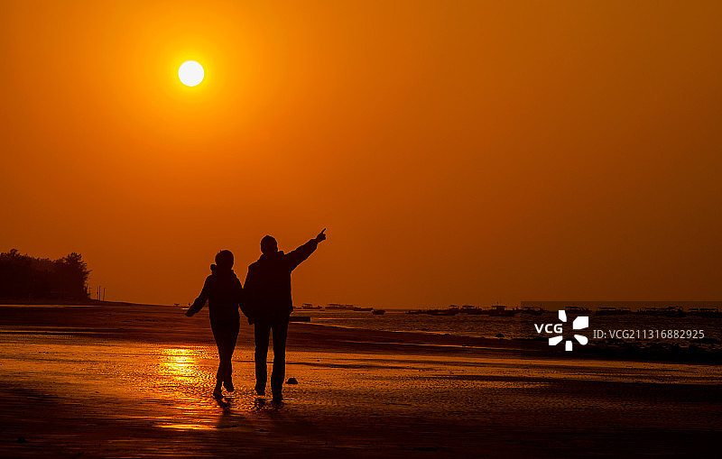 晚霞满天图片素材