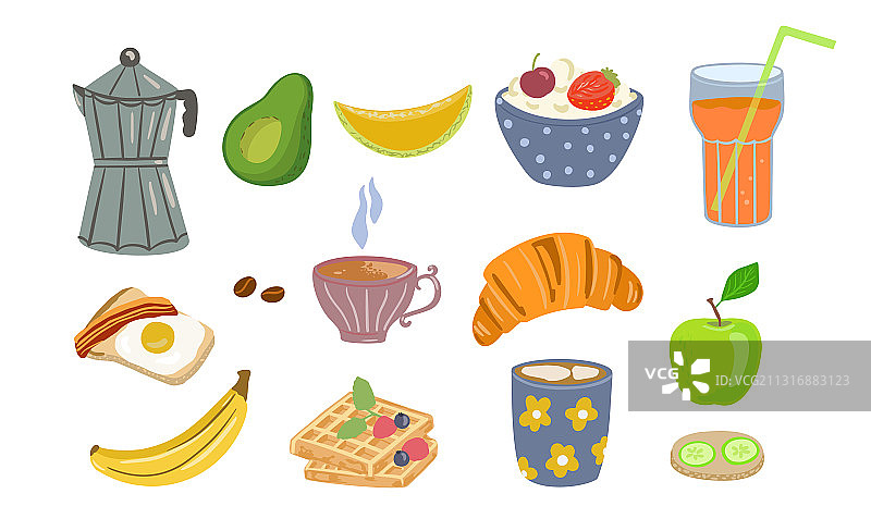 早餐食品饮料图片素材