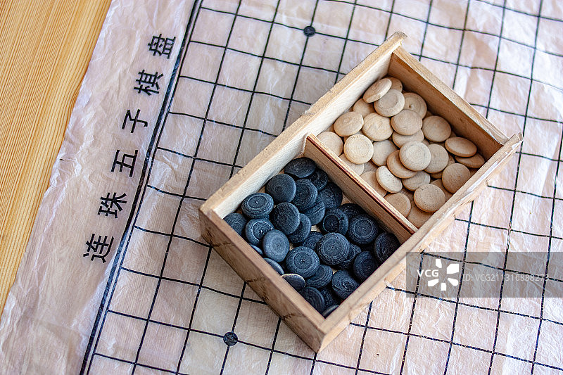 连珠五子棋特写图片素材