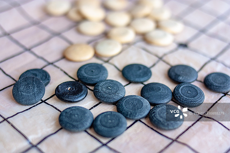 连珠五子棋特写图片素材