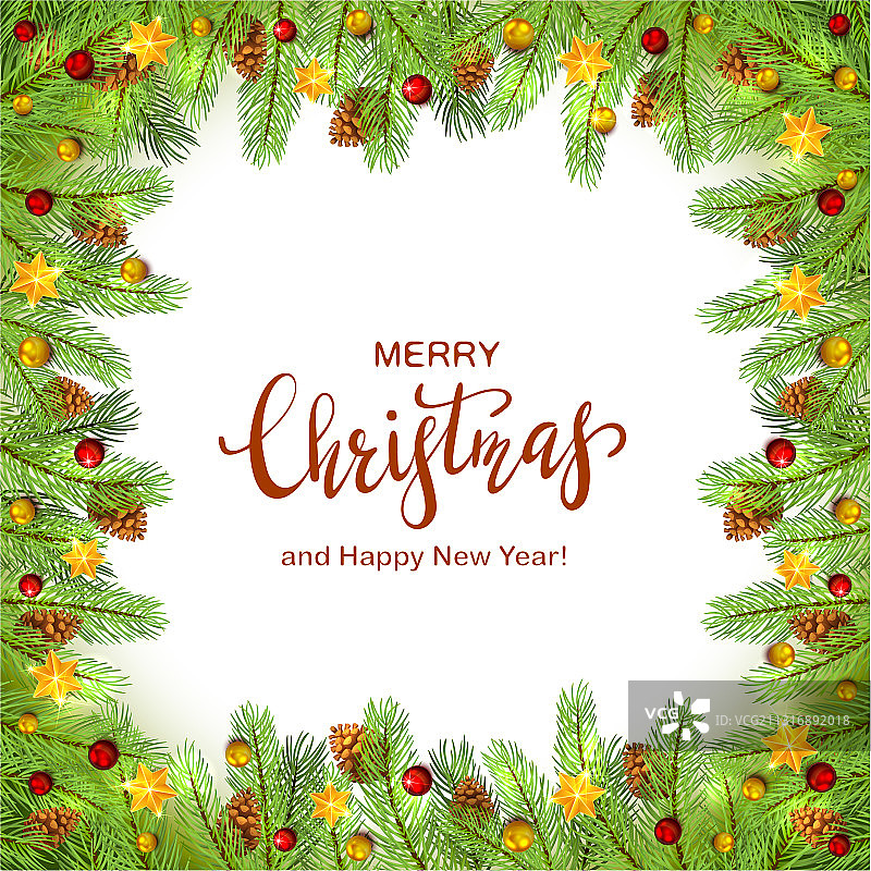 白色背景上的圣诞节字母图片素材