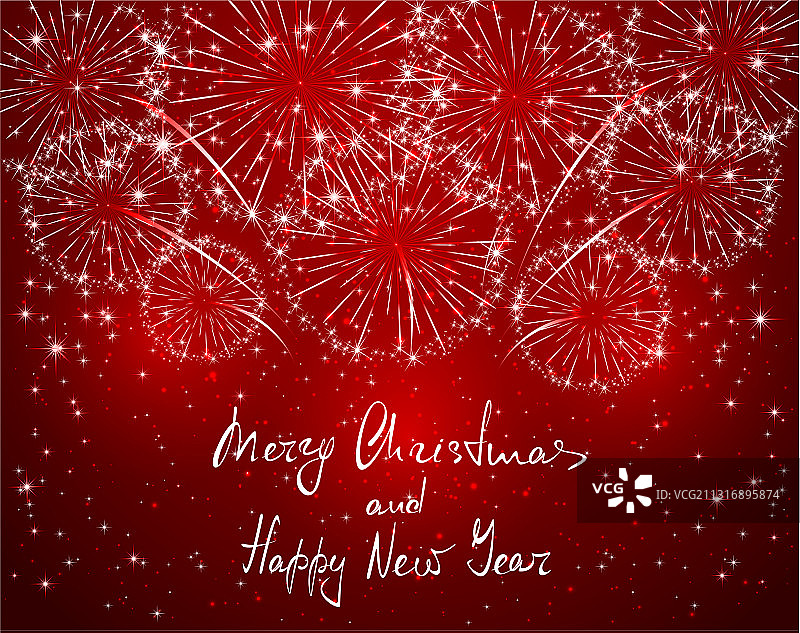 红色圣诞节新年素材图片素材