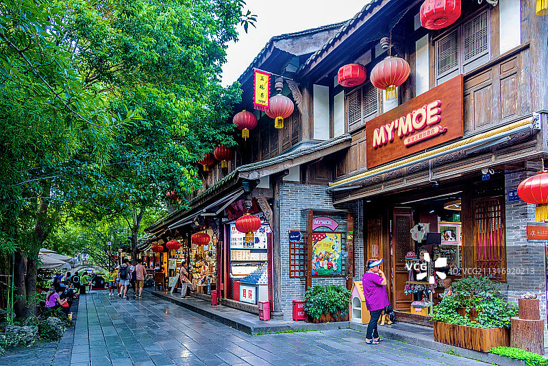 中国四川成都锦里古街图片素材