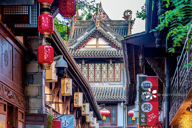 中国四川成都锦里古街图片素材