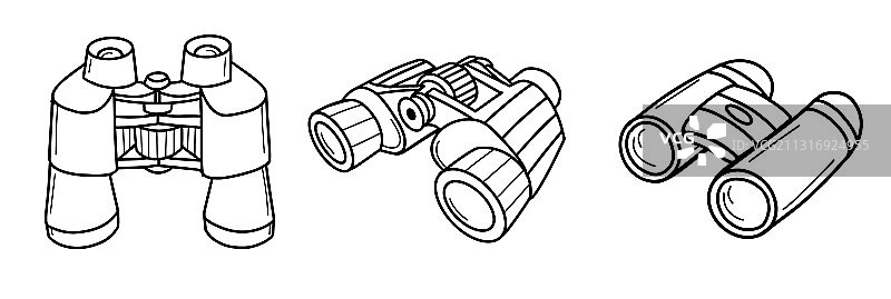 旅游望远镜远距离观测设备图片素材