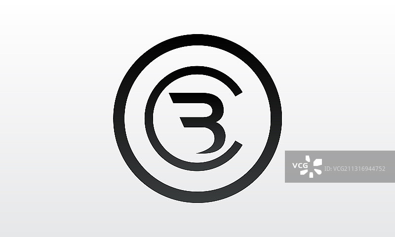 创意BC字母logo设计图片素材