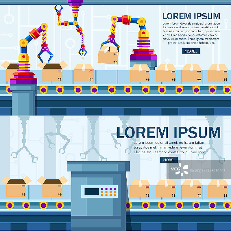 工业自动化机械臂技术图片素材