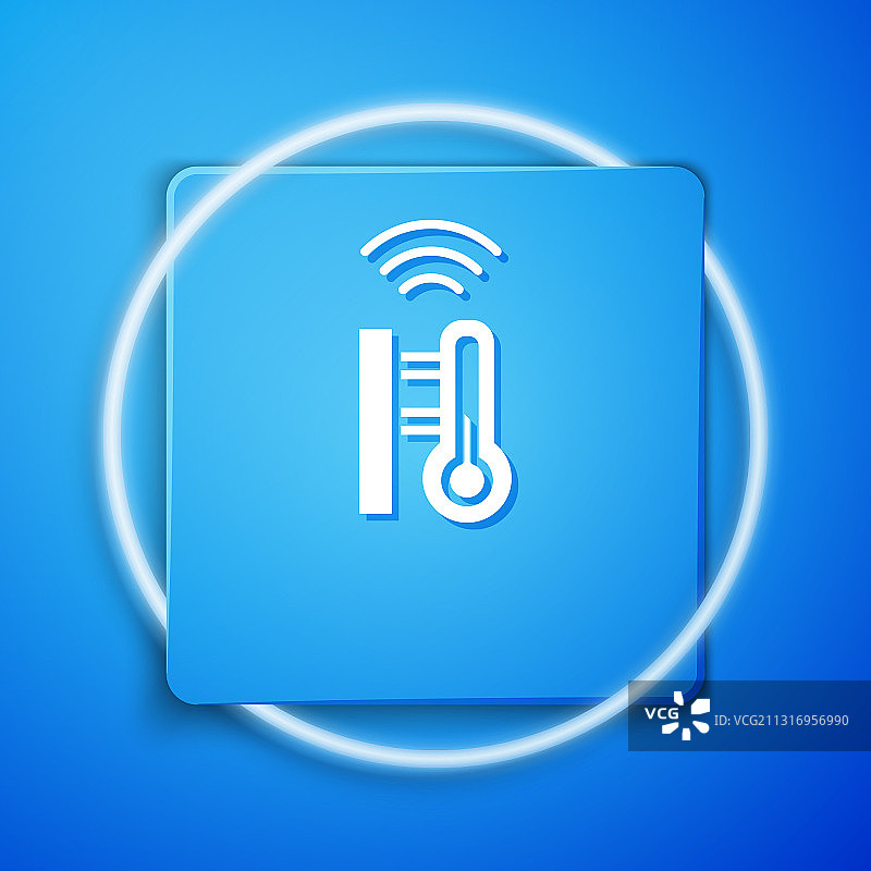 白色智能气象温度计图片素材