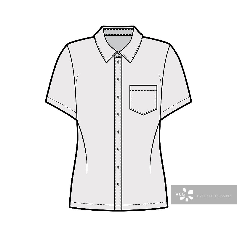 带斜角的衬衫技术时装图片素材