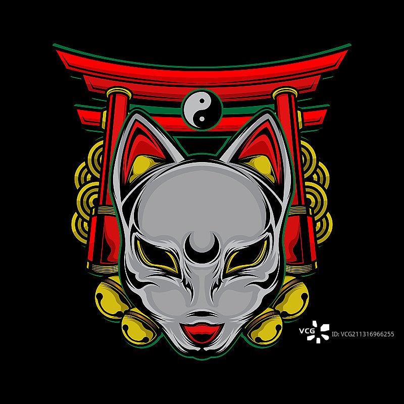 日本猫标志图片素材