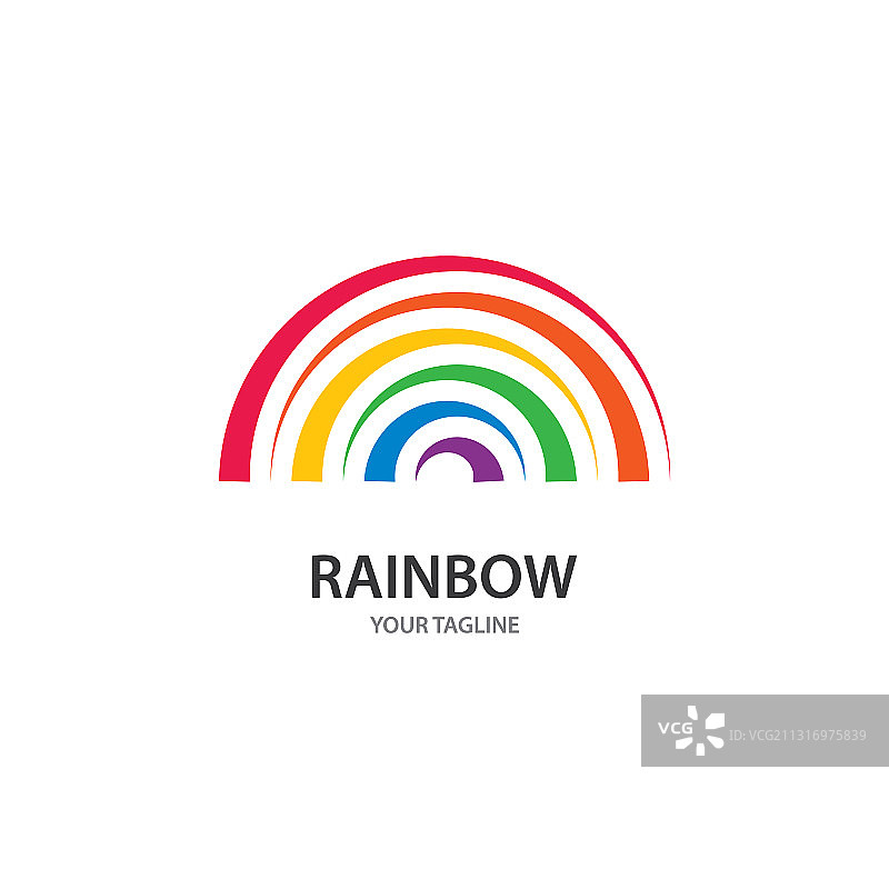 彩虹图案标志图片素材