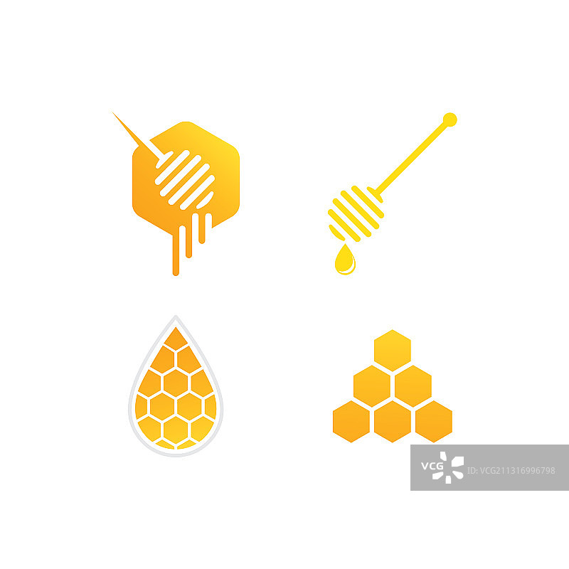 蜂蜜标志图片素材