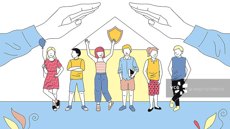 儿童与童年保护概念图片素材