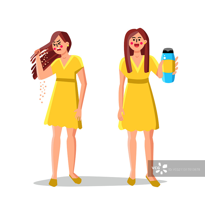 去屑洗发水及头发护理图片素材