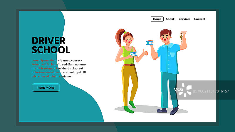 驾校学生展示驾驶证图片素材