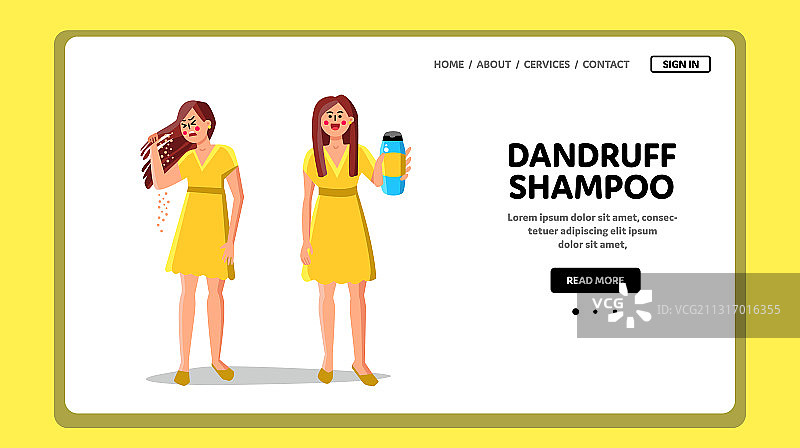 去屑洗发水护理头发问题图片素材