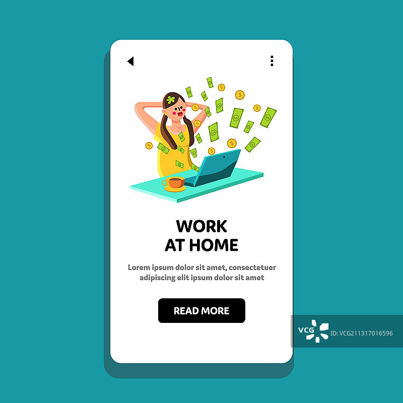 女人在家工作，从事商业或投资图片素材