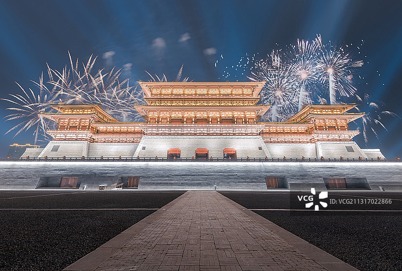 河南省隋唐洛阳城国家遗址公园应天门 天堂明堂景区图片素材