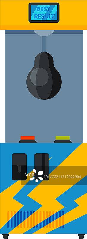 带拳击沙袋的游戏机图片素材