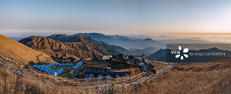 武功山日出图片素材