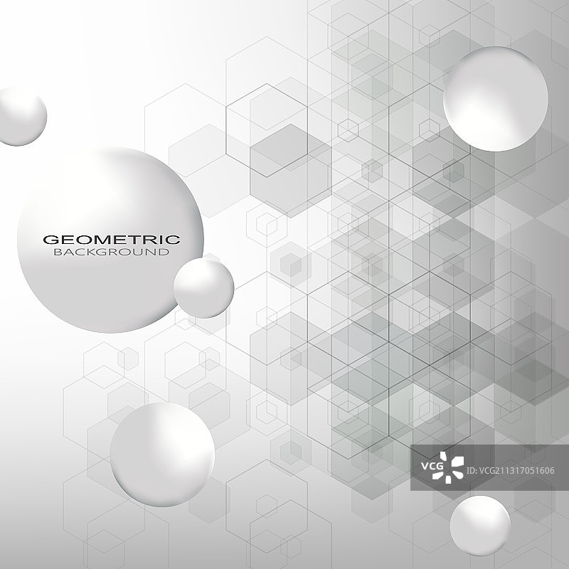 灰色六边形图案设计背景图片素材