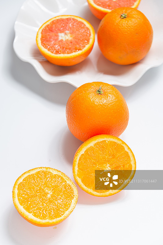 水果，橙子，血橙，无公害食品，新鲜，健康，维生素C，切开的橙图片素材