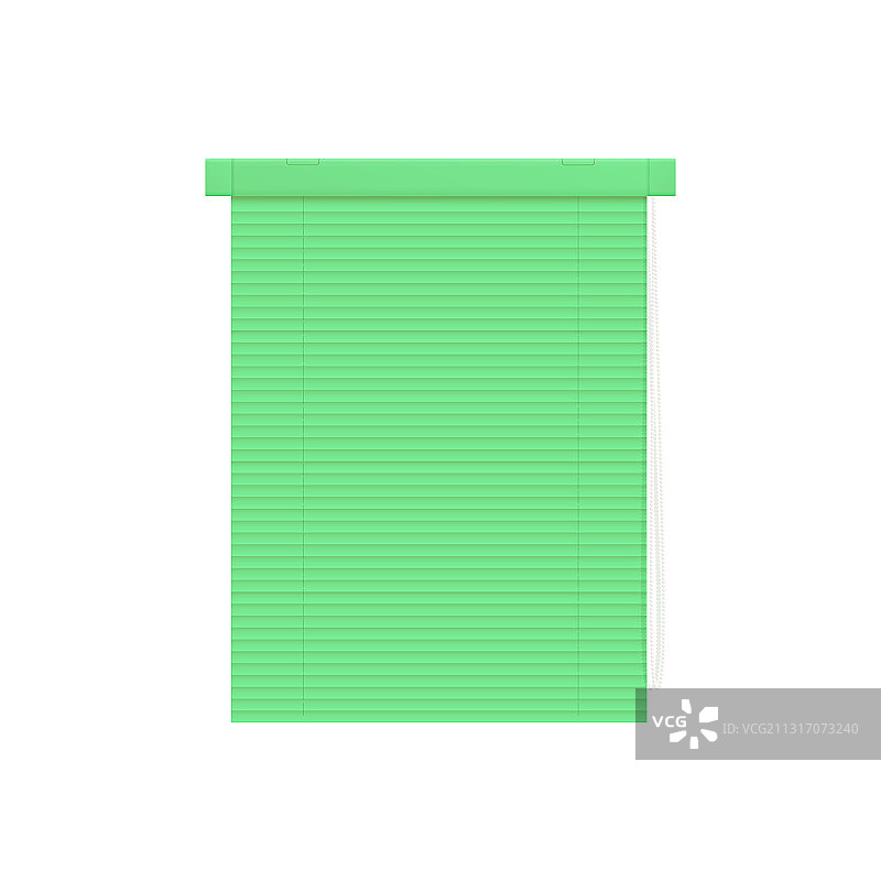 薄荷色塑料百叶窗3D模型图片素材